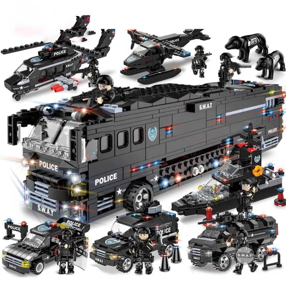 Set di mattoncini SWAT team 1014 pezzi