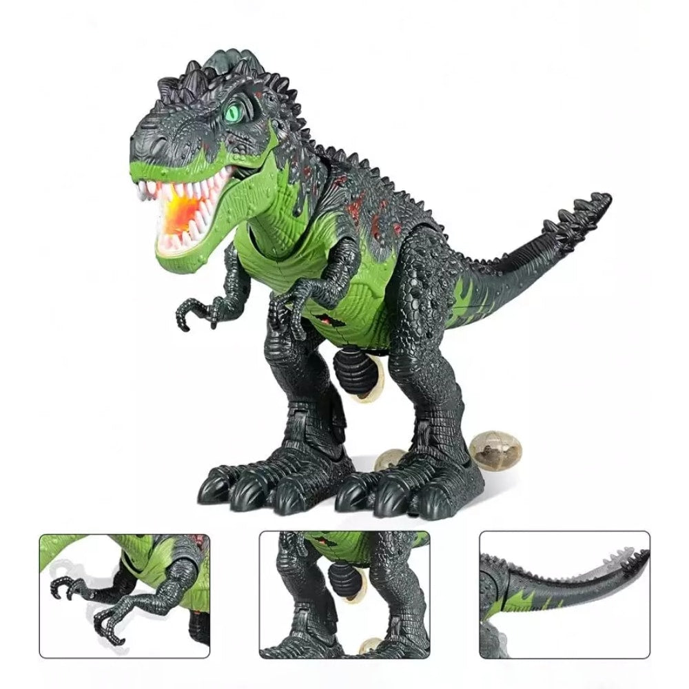 Dinosauro robot che sputa fuoco