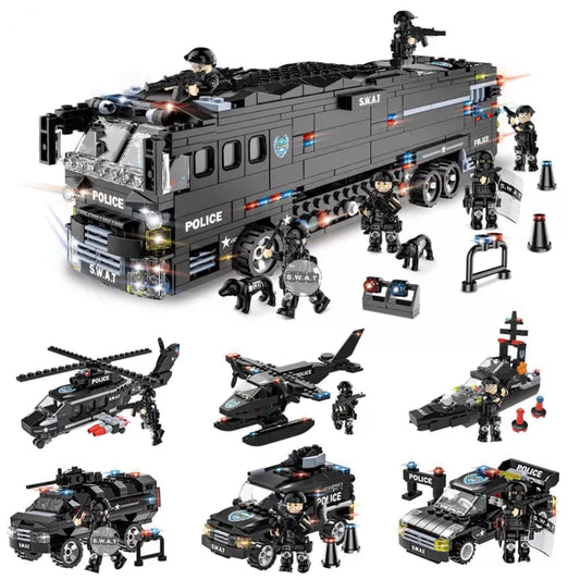 Set di mattoncini SWAT team 1014 pezzi