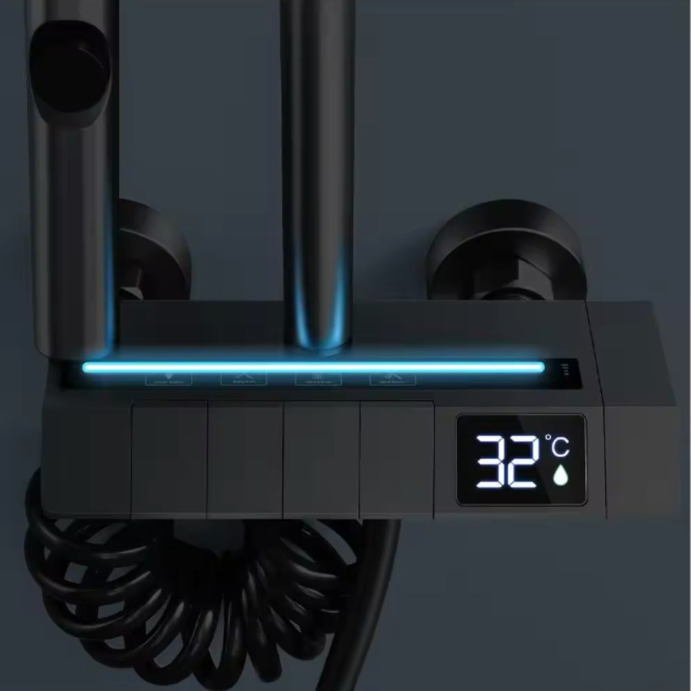 Set doccia con display digitale 4 in 1