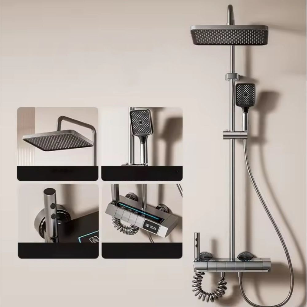 Set doccia con display digitale 4 in 1