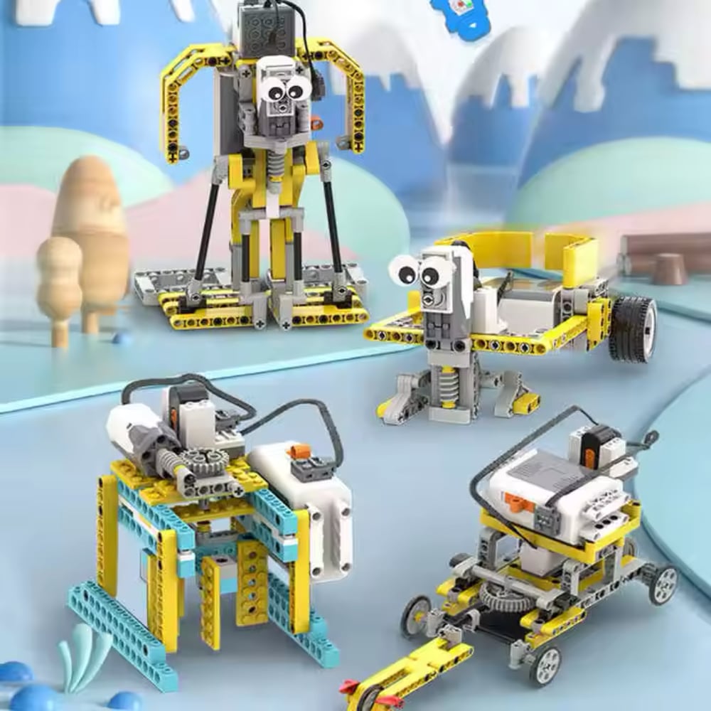 Set robotico per futuri ingegneri 50 in 1 - Set intelligente DIY di blocchi con 606 pezzi e telecomando