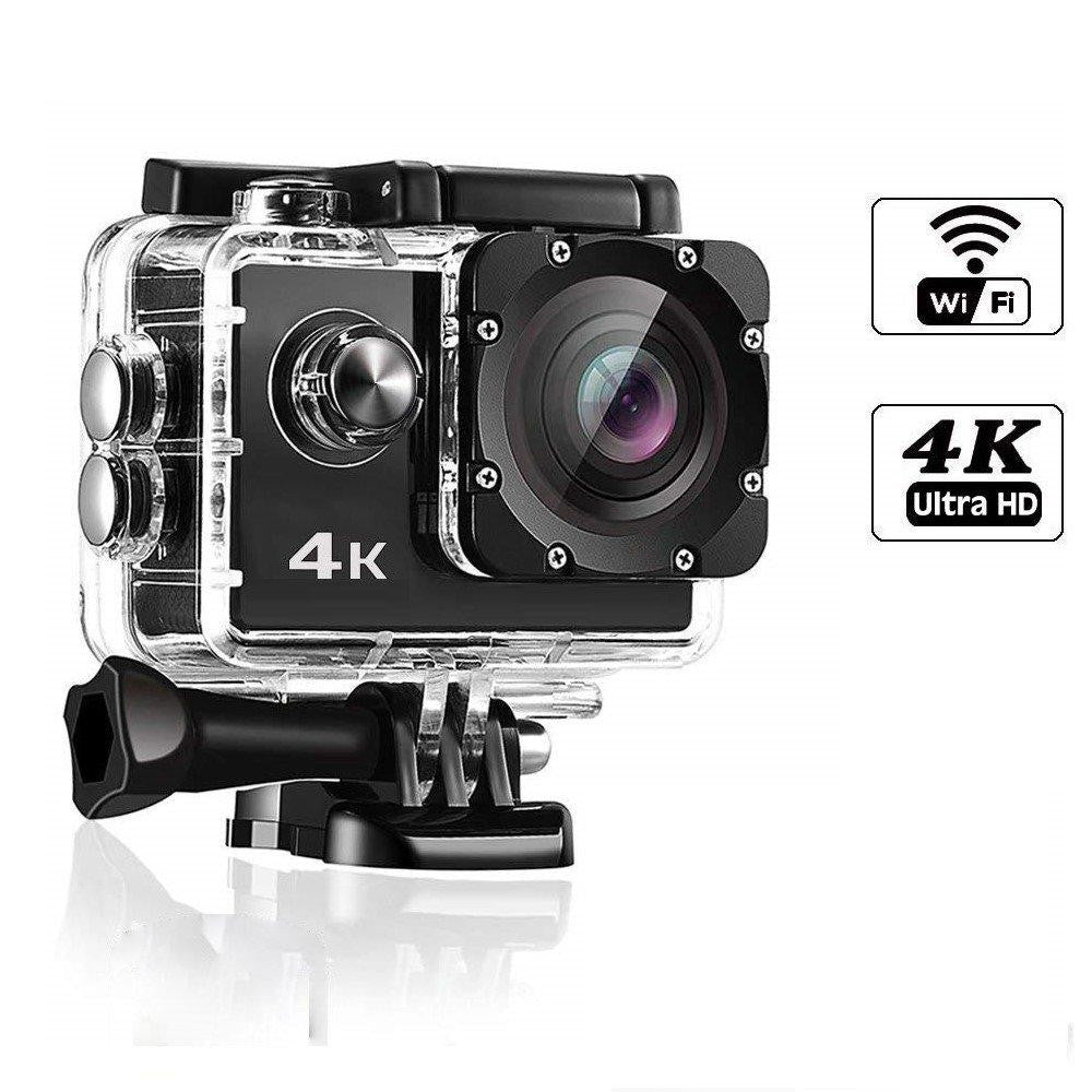 Videocamera d’azione 4K Ultra HD, impermeabile, WiFi