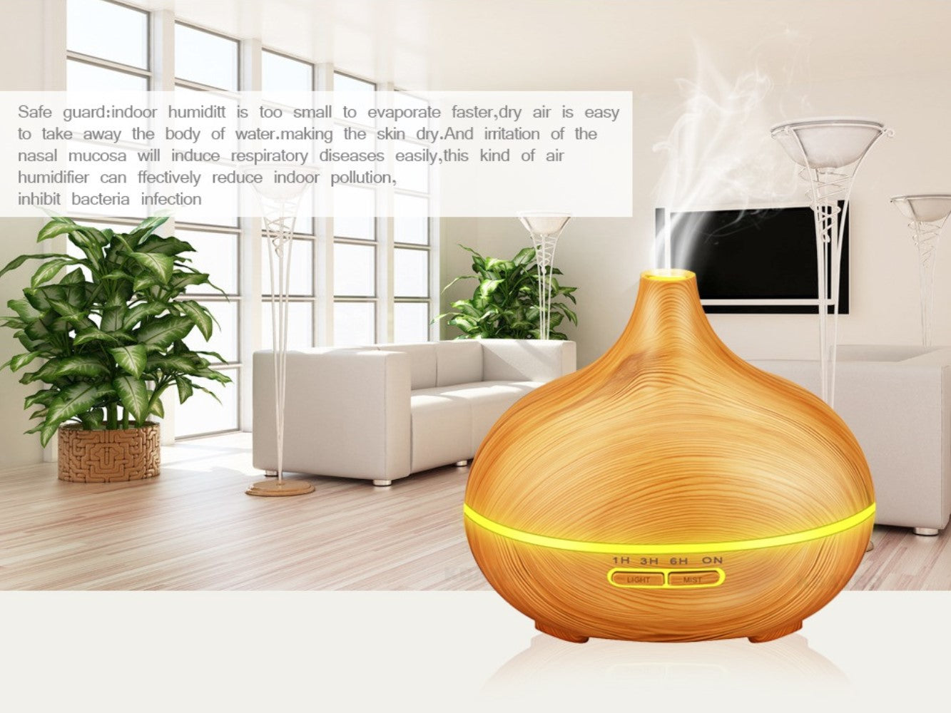 Umidificatore d’aria aromatico 500ml - Diffusore