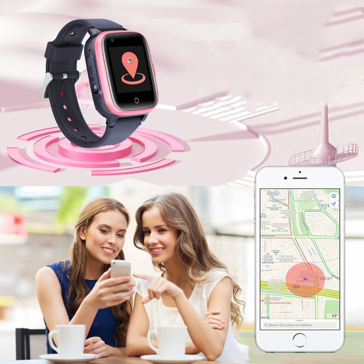 Smartwatch per bambini SmartKid Pro con scheda SIM, GPS e fotocamera