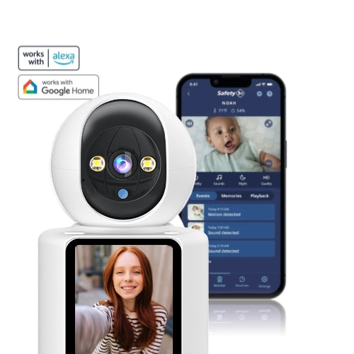 Baby monitor intelligente wireless con visione notturna e connessione bidirezionale video e audio