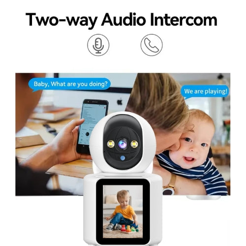 Baby monitor intelligente wireless con visione notturna e connessione bidirezionale video e audio