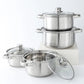 Set di pentole 12 in 1, acciaio inox