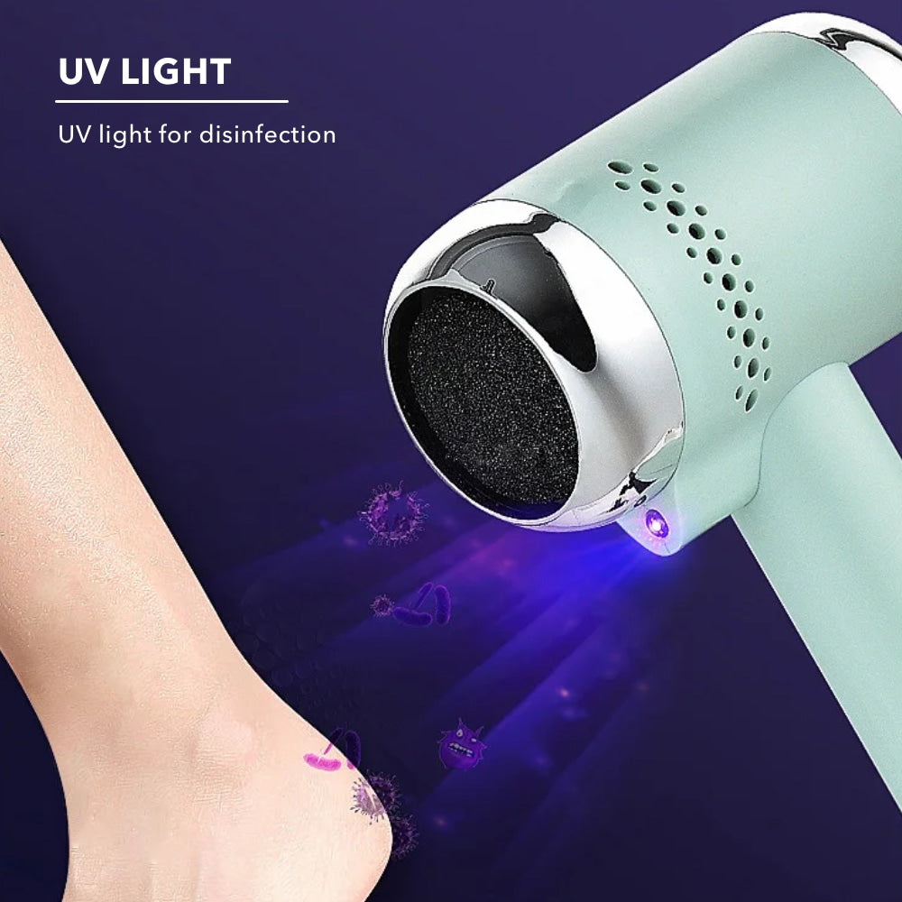 Dispositivo elettrico a vuoto per la cura dei piedi