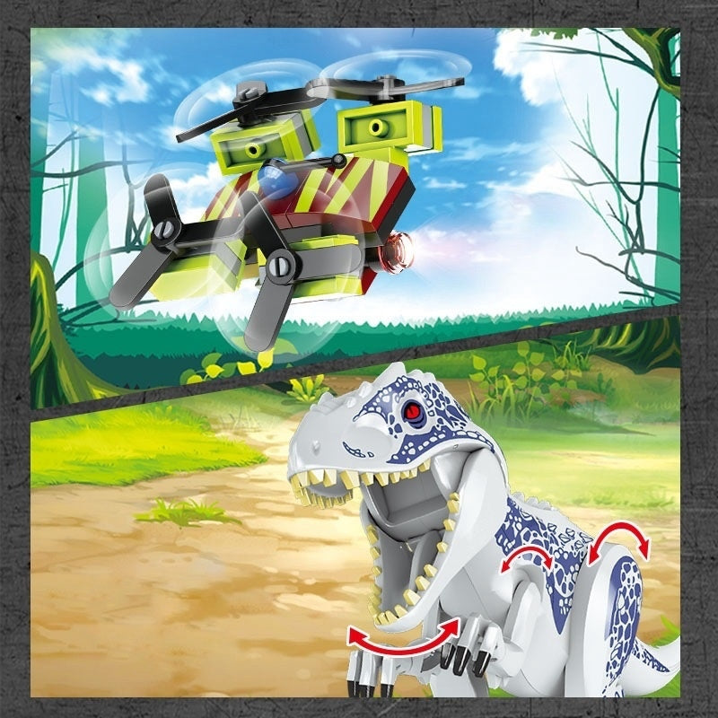 Set di mattoncini Dinosaur World 528 pezzi